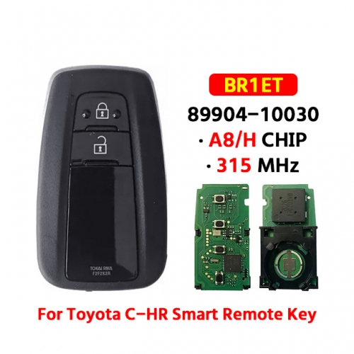 2 Button Smart Key 315mhz FCCID BR1ET Page1 A9 DST-AES Chip 89904-10030 For T-oyota C-HR