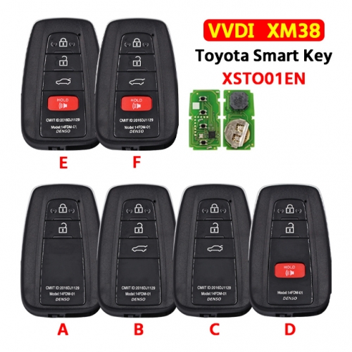 Xhorse VVDI XM38 Smart Key XSTO01EN Proximity Remote Key 8A 4D 4A Chip for T-Toyota Lexus Updated Version of VVDI XM Key XSTO00EN