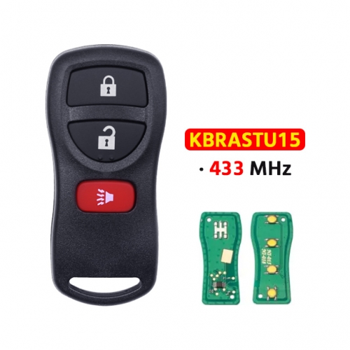 3Button 433Mhz KBRASTU15 For Nissa.n  Altima Armada Maxima Sentra 2002-2007 Car keys