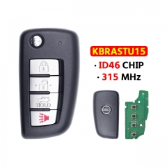 4 Buttons KBRASTU15 For Nissa.n Altima Maxima 2004-2006 For Nissa.n Armada 2005-2015 315Mhz Flip Car Key