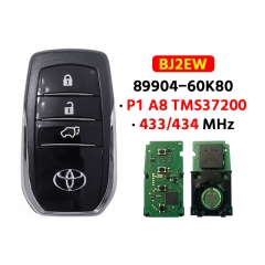 3 Buttons Smart Key 433MHz P1 (A8) Chip 89904-60K80 BJ2EW For T-oyota Land Cruiser 2016-2017