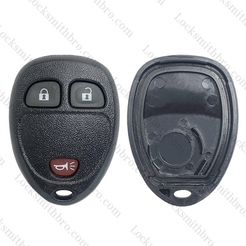 LockSmithbro GM 3Button Remote Key Shell With Battery Place