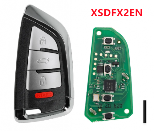 XHORSE XSDFX2EN Small Knife Style 4 Buttons XS Series Universal Smart Key