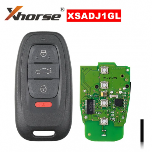 Xhorse XSADJ1GL VVDI 754J Smart Key for Audi 315/433/868MHZ A6L Q5 A4L A8L Working with VVDI for Audi BCM2 Adapter