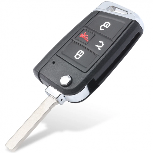 4Button VW MQB Smart key shell with HU162T blade