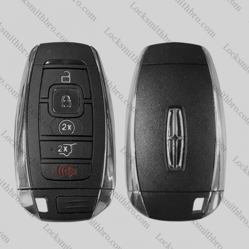 5 button T-Lincoln smart car key shell with logo（SUV）