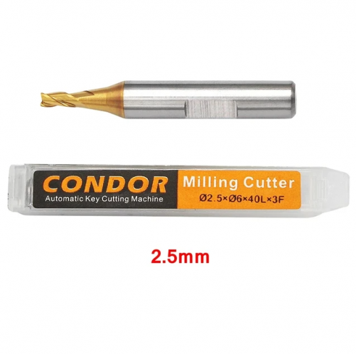 2.5mm Milling Cutter for Xhorse CONDOR MINI Plus Dolphin XP005 XP005L XP007 Auto Key Cutting Machine