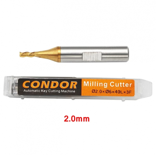 2.0mm Milling Cutter for Xhorse CONDOR MINI Plus Dolphin XP005 XP005L XP007 Auto Key Cutting Machine