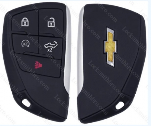 5 button Chevrolet smart car Key Shell with logo (pk button)
