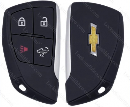4 button Chevrolet smart car Key Shell with logo (pk button)