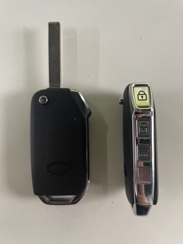4Button KIA Flip remote key shell with logo