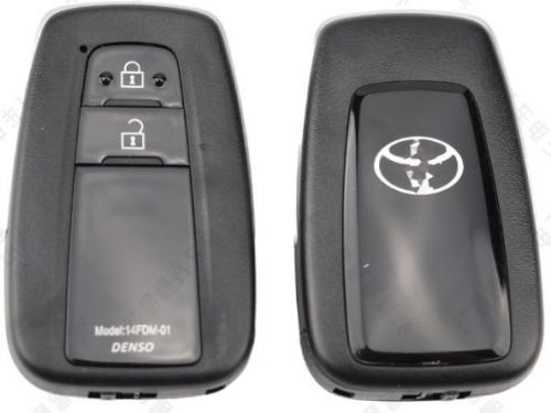 2018-2021 Smart Remote Car Key Shell Case With 2 Buttons Fob for T-oyota C-HR RAV4 Prius Prime Avalon Camry