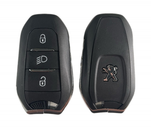 3 Button T-Peugeot smart key shell HU83 blade with Logo