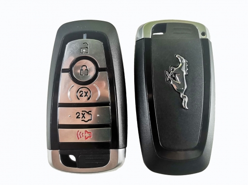 Ford Mustang 5 button smart key  shell with blade