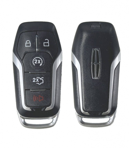 5button T-Lincoln smart key shell with logo