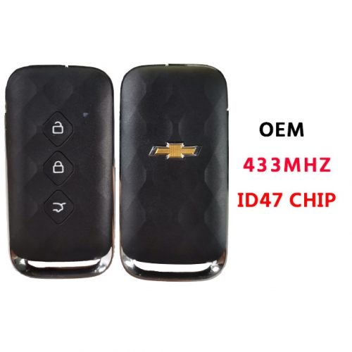 Original 3Button Chevrolet Smart Key   For Chevrolet Aveo 33Mhz ID47 chip