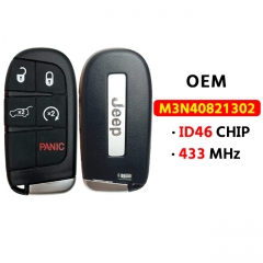 OEM JEEP 5Button smart key 433Mhz ID46 FCC：M3N-40821302