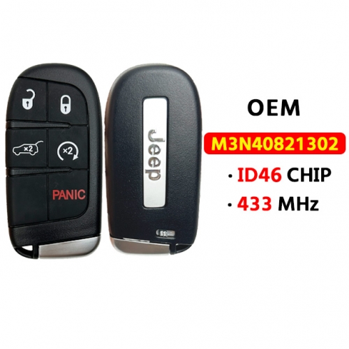 OEM JEEP 5Button smart key 433Mhz ID46 FCC：M3N-40821302