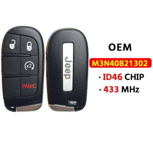 OEM JEEP 4Button smart key 433Mhz ID46 FCC：M3N-40821302