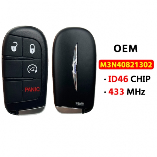 OEM  T-Chrysler 4Button smart key 433Mhz ID46  FCC：M3N-40821302
