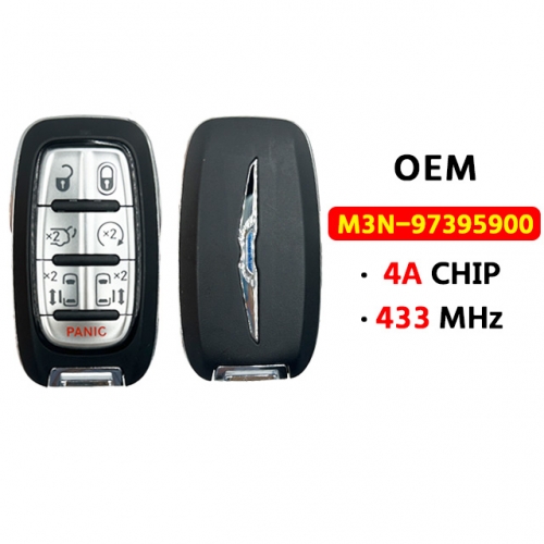 OEM 7 Buttons Smart Key Proximity Keyless  For T-Chrysler  433MHZ 4A Chip FCCID:M3N-97395900