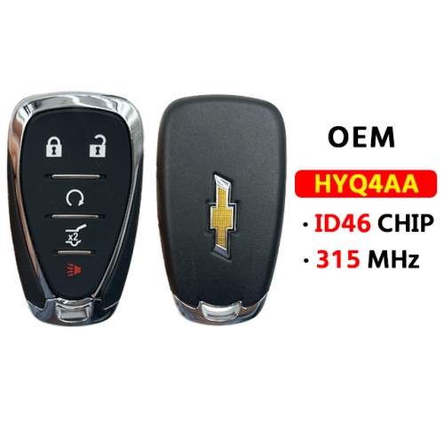 OEM 5Button Chevrolet smart key HYQ4AA 315Mhz ID46 chip