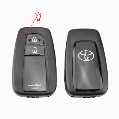 2018-2021 Smart Remote Car Key Shell Case With 2 Buttons Fob for T-oyota C-HR RAV4 Prius Prime Avalon Camry