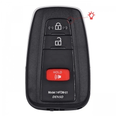 2+1 Buttons Remote Car Key Shell for T-Toyota smart modified shell KD/K518/VVDI XM38 smart shell