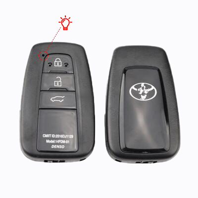 2018-2021 Smart Remote Car Key Shell Case With 3 Buttons Fob for T-oyota C-HR RAV4 Prius Prime Avalon Camry (Suv)