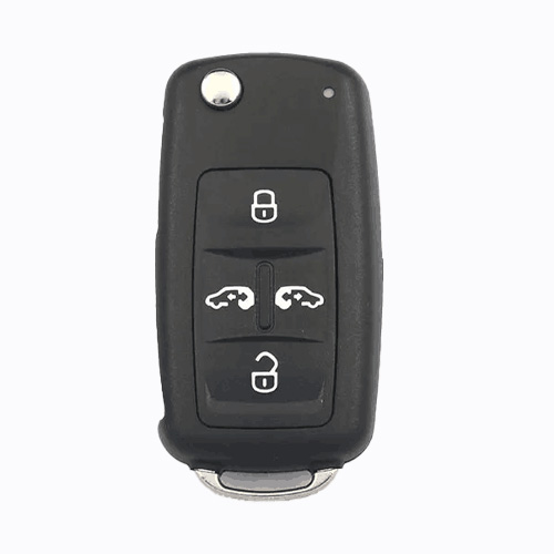 4 button Inseparable remote key shell For VW with Logo