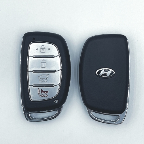 4 Button  For T-Hyundai smart Key Shell With Logo (with Battery Holder)