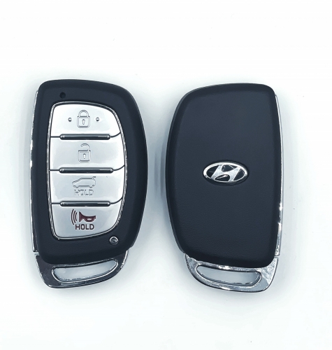 4 Button SUV For T-Hyundai smart Key Shell With Logo (with Battery Holder)