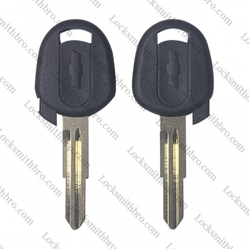 LockSmithbro Right Blade Chevrolet Transponder Key Shell Case With Logo