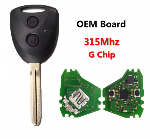 2 Button OEM Board G Chip 315 MHz Remote Key Fob For T-Toyota Avanza 2016 2017 2018