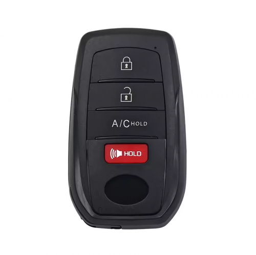 3+1Button A/C T-Toyota smart Key Shell with Logo