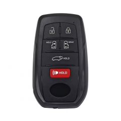 5+1Button  T-Toyota smart Key Shell with Logo