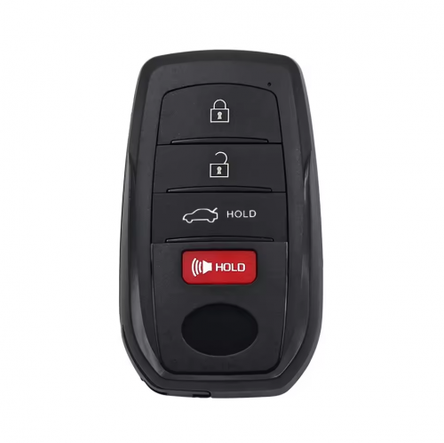 3+1Button T-Toyota smart Key Shell with Logo