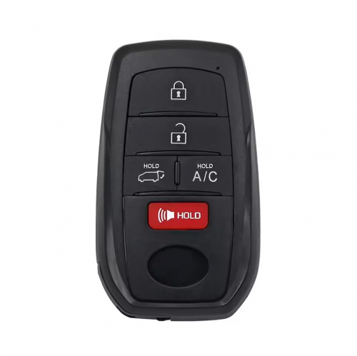 4+1Button  T-Toyota smart Key Shell with Logo