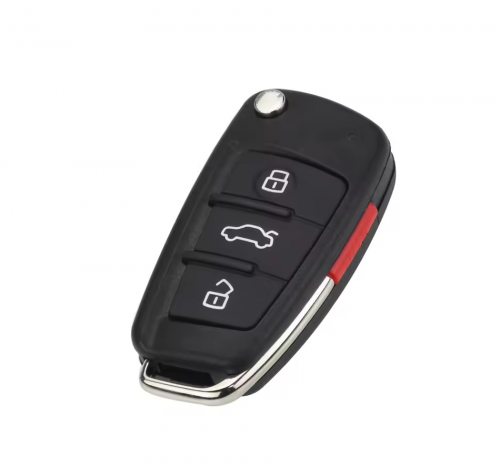 Audi 3+1 Button Smart Key shell With Battery Clamp