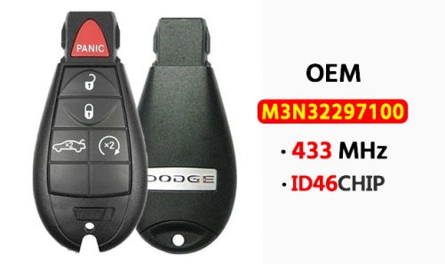 Original 5-Button Fobik Smart Key  433Mhz ID46  M3N32297100 for 2012-2016 Dodge Dart