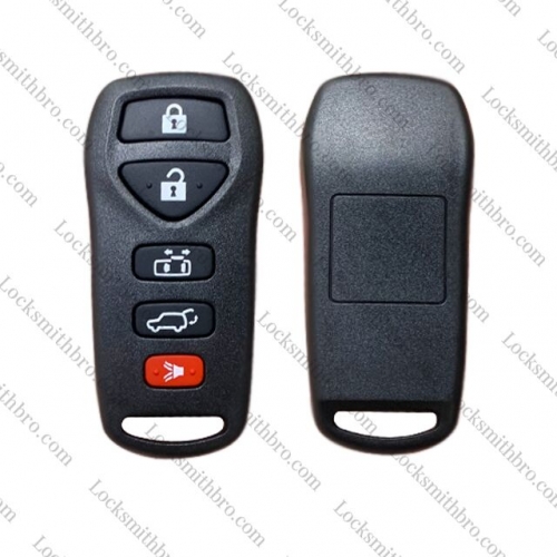 LockSmithbro 5Button  T-Nissan  Remote Key shell