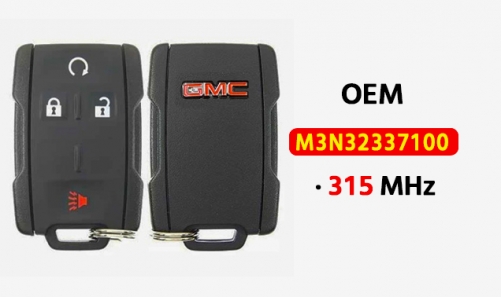 OEM 4Button GMC Keyless Entry Remote key 315Mhz FCC：M3N32337100