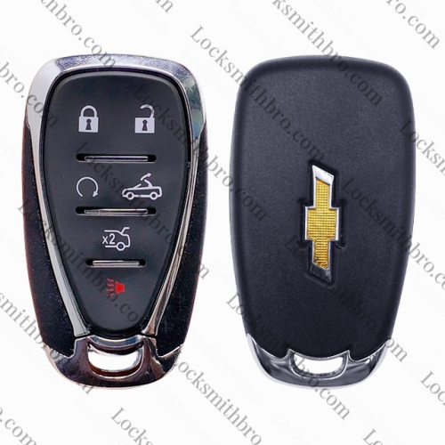 6Buttob Chevrolet smart Key Shell  With Logo