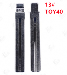 LockSmithbro #13 Metal Blank Flip KD Remote Key BladeFor H-yundai IX35 For T-oyota Crown For Lexus Uncut TOY40/TOY48 Key Blade