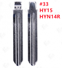 NO.33 Replacement Metal Blank Uncut Flip KD Remote Key Blade Type #33 for T-Hyundai NF