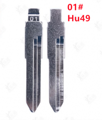 LockSmithbro Universal Remotes Flip Blade 01# For KD Remote HU49 Blade For VW Jetta Santana For Audi For Skoda Fob No.01 Blade