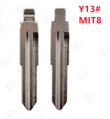 LockSmithbro Y-13 Y13 KD VVDI Remote Blank Car Key Blade #13 MIT8 MIT8FH Universal Remotes Flip Key Blade for M-itsubishi
