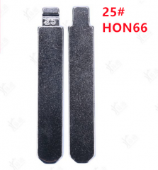 LockSmithbro NO.25 Metal Uncut Replacement Remote Folding Flip HON66 Key Blade For Honda Accord Fit Civic City BYD Car Key Blank