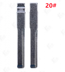 LockSmithbro Replacement 20# Metal Key Blade Blank For Mercedes Benz C E Card Series Car Remote Flip Folding Uncut HU64 Key Blade