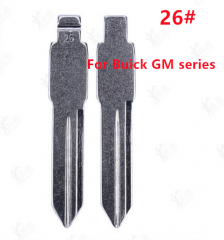 LockSmithbro the key blank of 26# car with middle slot is suitable for Buick GM to refit the key blank with middle slot